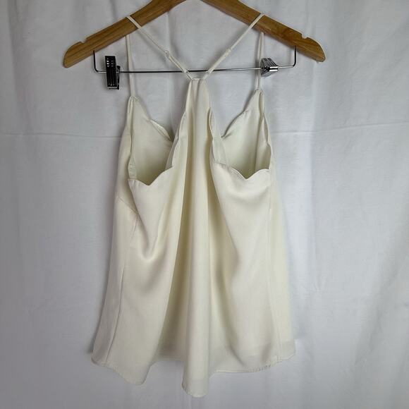 J. Crew Women's Scalloped Razorback Cami Cream‎ Size 6 Lined - Picture 2 of 9